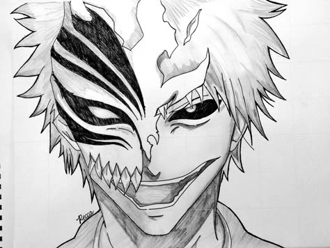 Ichigo Manga Black And White PFP 3