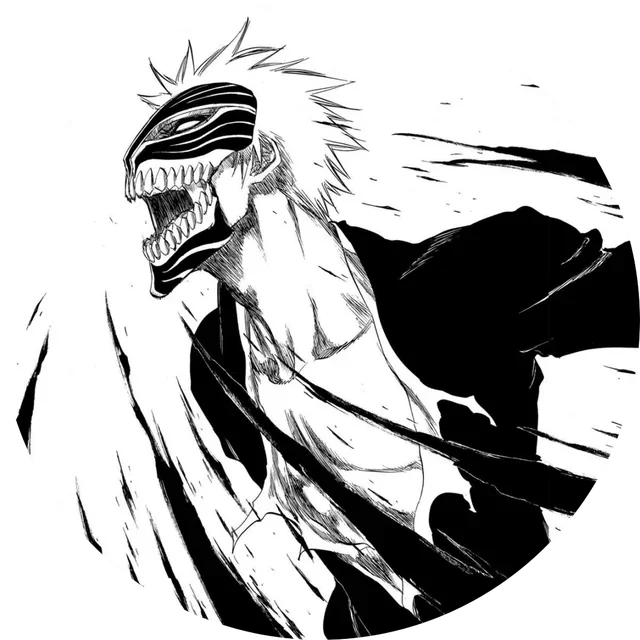 Ichigo Manga Black And White PFP 4