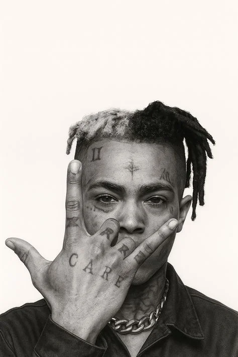 XXXTentacion Black and White PFP 3